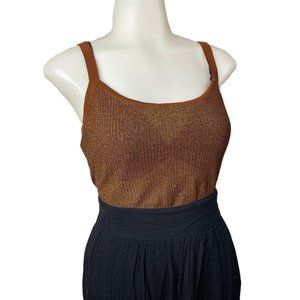 Vintage Carole Little Knitwear Metallic Tank Top